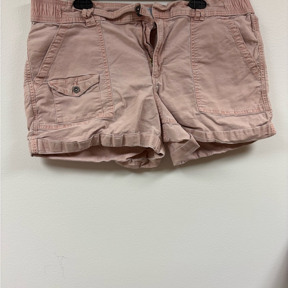 Time and Tru Women's Blush Cargo Shorts Size 18